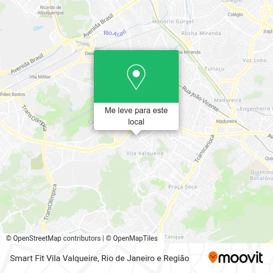 Smart Fit Vila Valqueire mapa