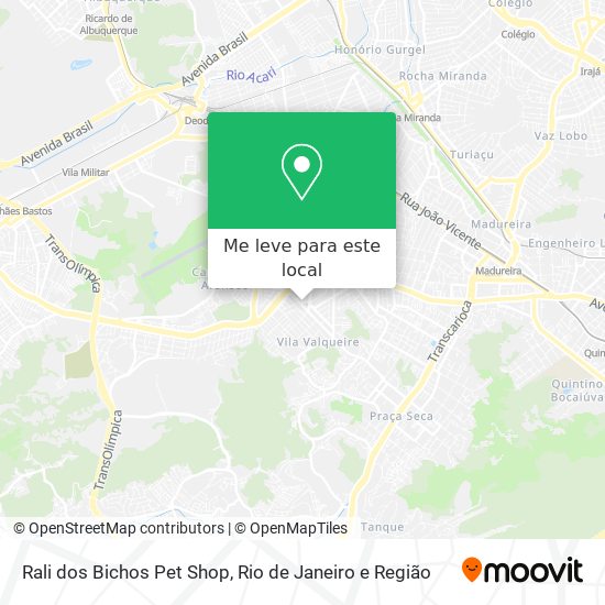 Rali dos Bichos Pet Shop mapa