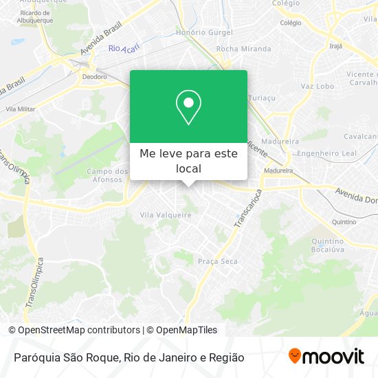 Paróquia São Roque mapa