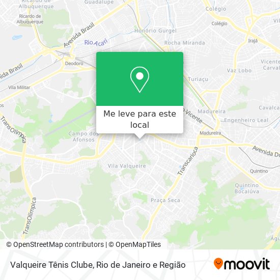 Valqueire Tênis Clube mapa