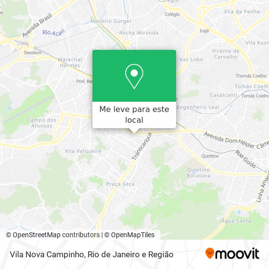 Vila Nova Campinho mapa