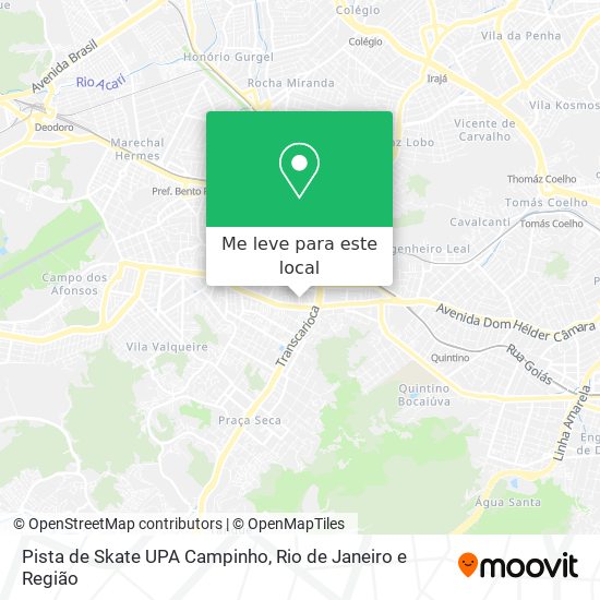 Pista de Skate UPA Campinho mapa