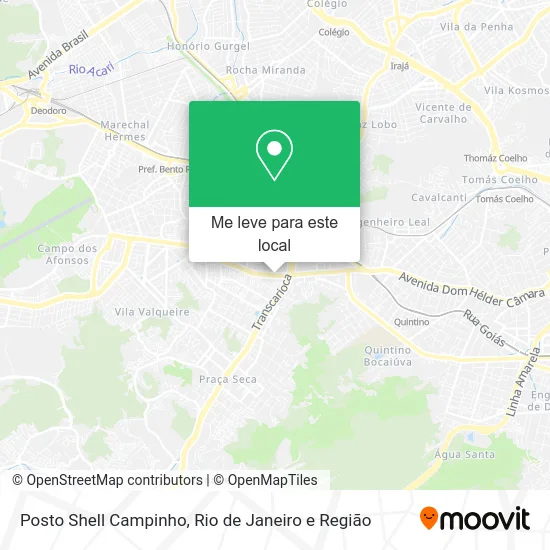 Posto Shell Campinho mapa
