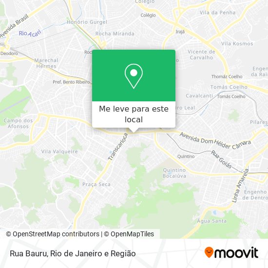 Rua Bauru mapa
