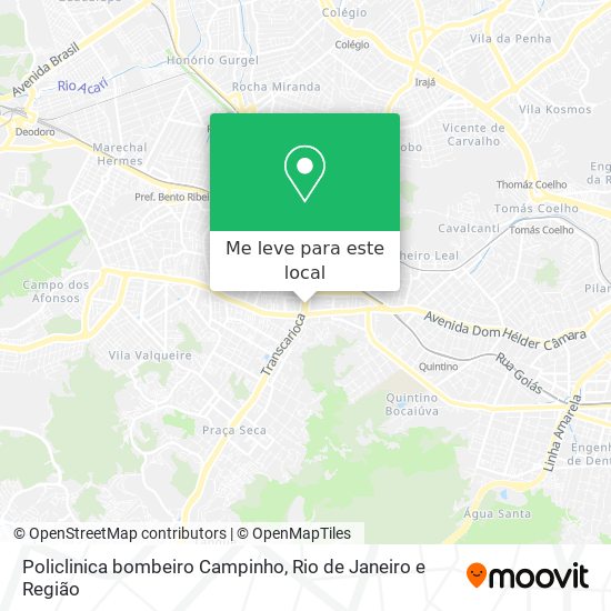 Policlinica bombeiro Campinho mapa