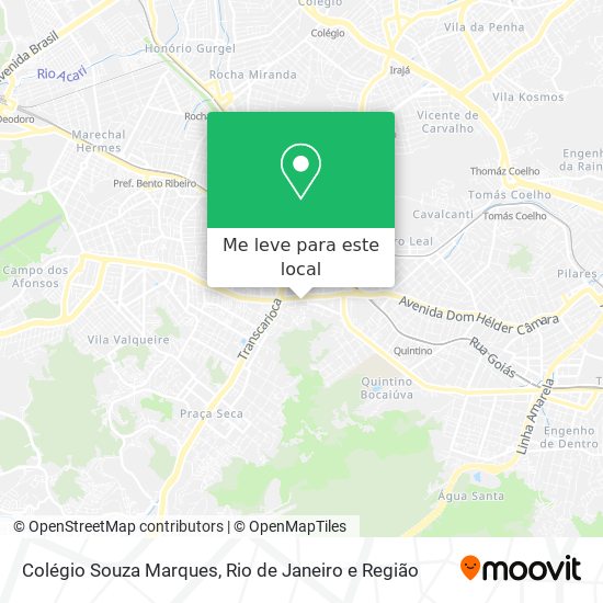 Colégio Souza Marques mapa