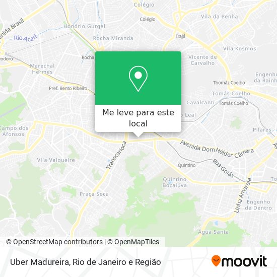 Uber Madureira mapa