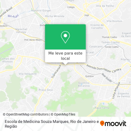 Escola de Medicina Souza Marques mapa