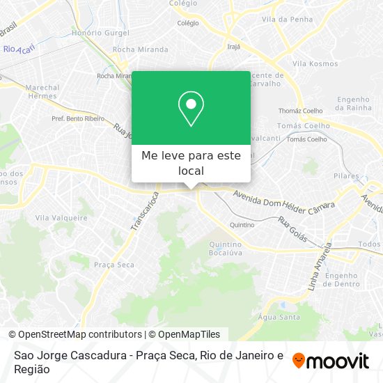 Sao Jorge Cascadura - Praça Seca mapa