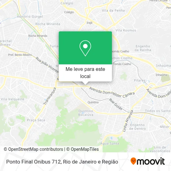 Ponto Final Onibus 712 mapa
