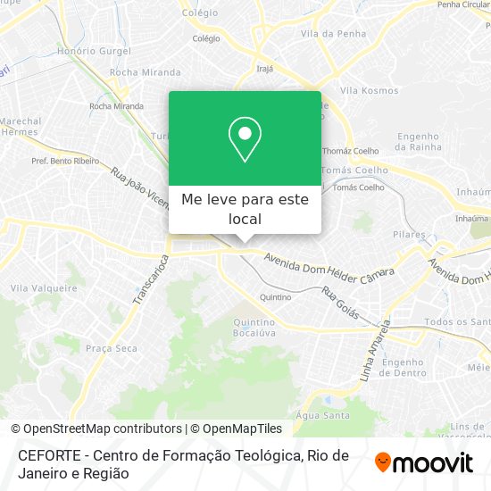 CEFORTE - Centro de Formação Teológica mapa