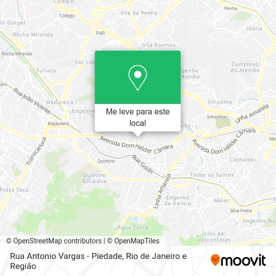 Rua Antonio Vargas - Piedade mapa