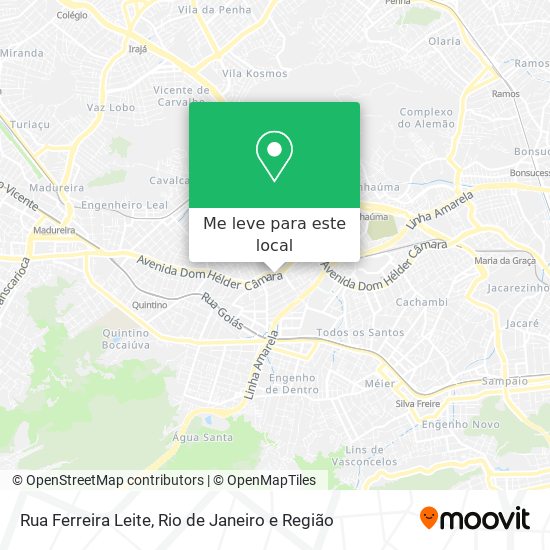 Rua Ferreira Leite mapa