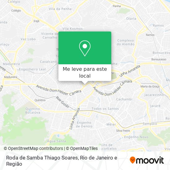 Roda de Samba Thiago Soares mapa