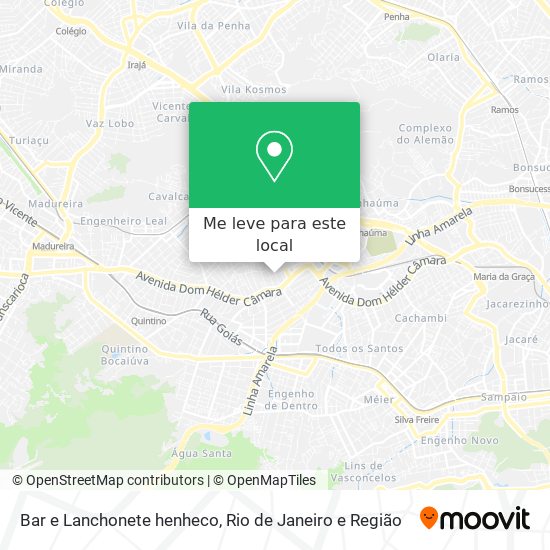Bar e Lanchonete henheco mapa