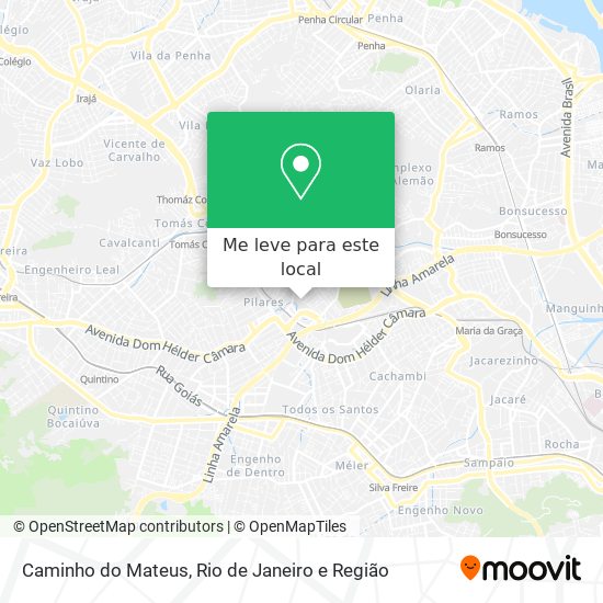 Caminho do Mateus mapa
