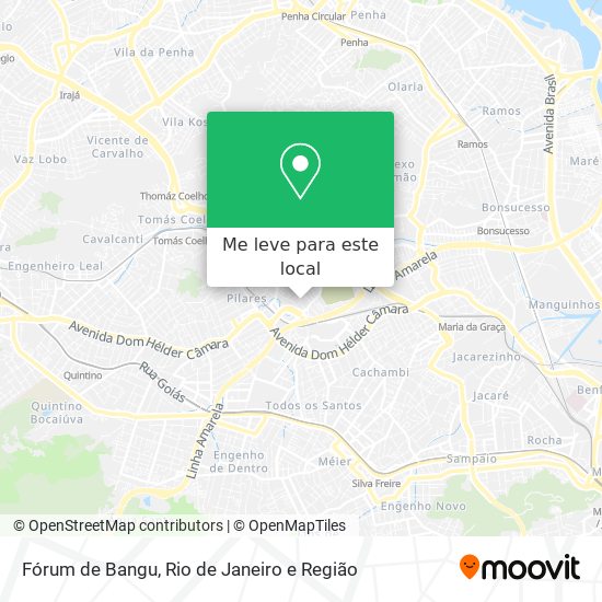 Fórum de Bangu mapa