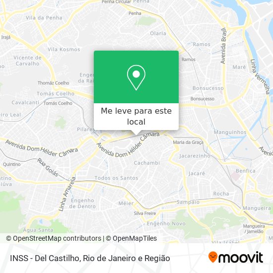 INSS - Del Castilho mapa