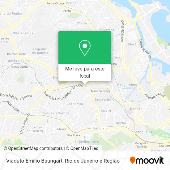 Viaduto Emílio Baungart mapa