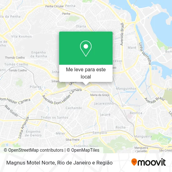 Magnus Motel Norte mapa