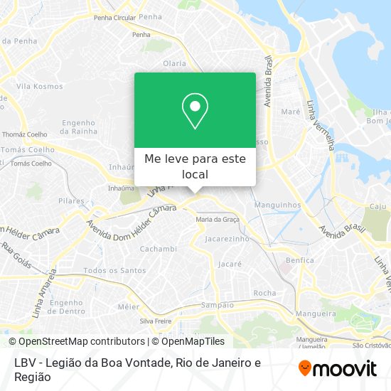 LBV - Legião da Boa Vontade mapa