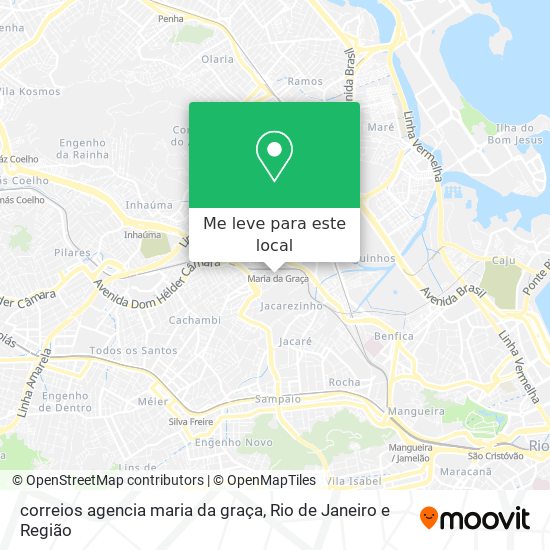 correios agencia maria da graça mapa