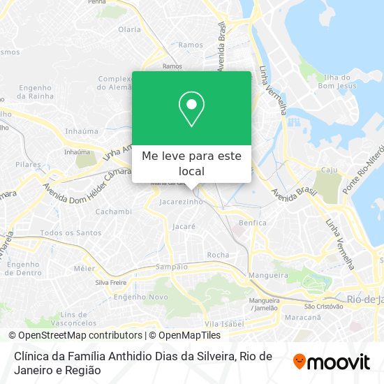 Clínica da Família Anthidio Dias da Silveira mapa