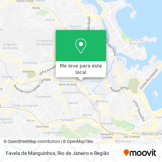 Favela de Manguinhos mapa