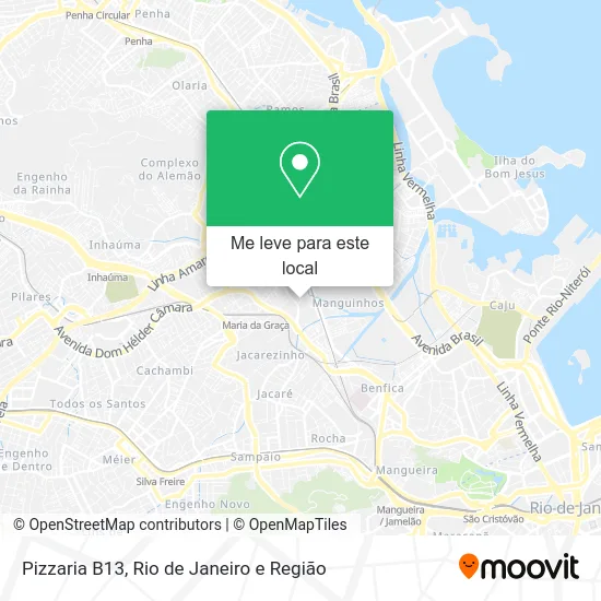 Pizzaria B13 mapa