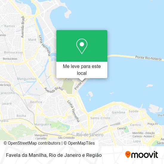 Favela da Manilha mapa