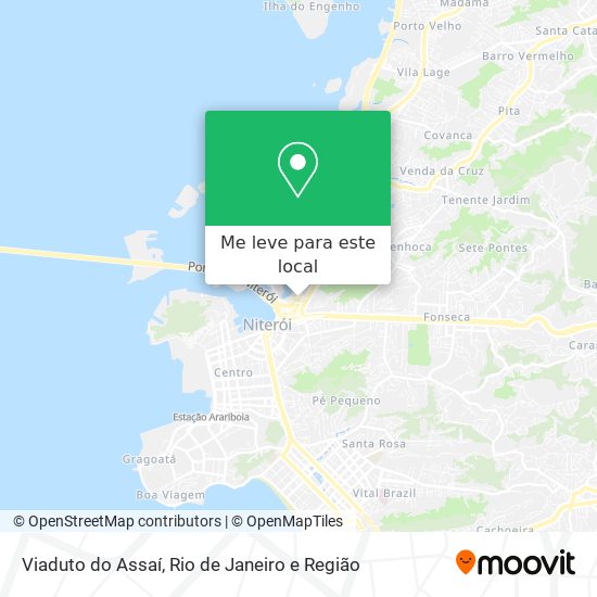 Viaduto do Assaí mapa