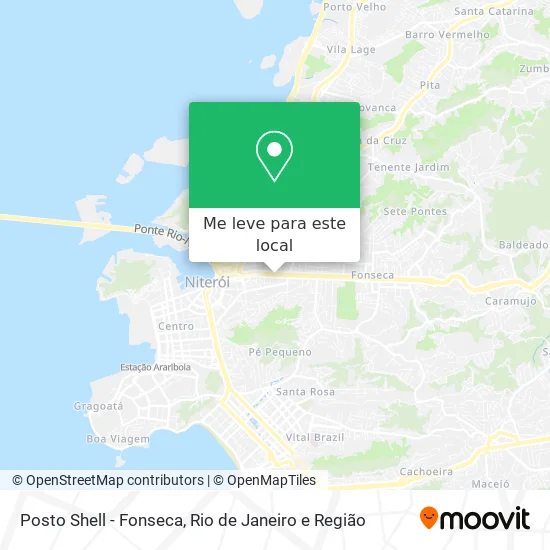 Posto Shell - Fonseca mapa