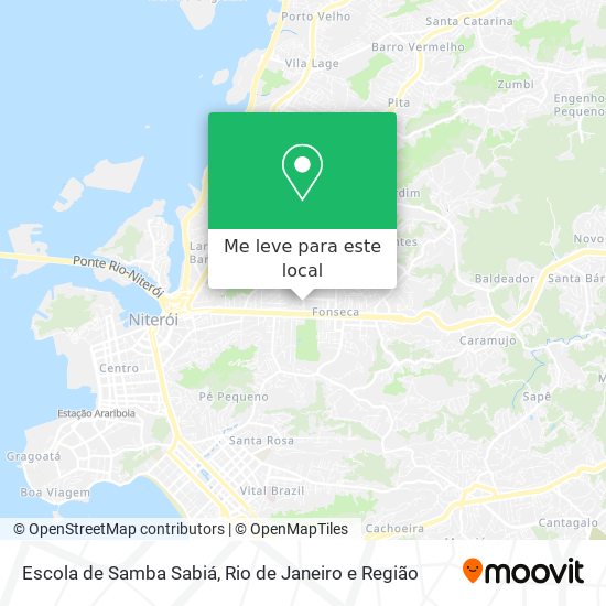 Escola de Samba Sabiá mapa
