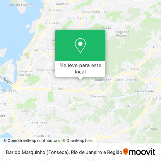 Bar do Marquinho (Fonseca) mapa