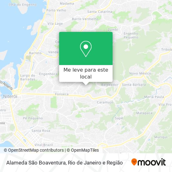 Alameda São Boaventura mapa
