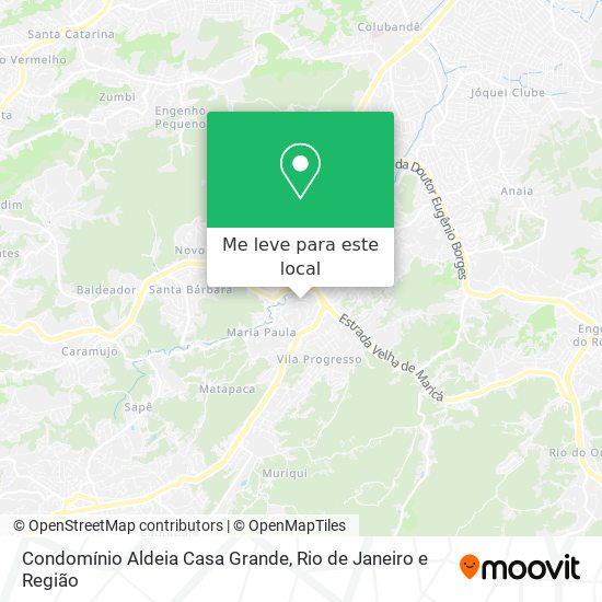 Condomínio Aldeia Casa Grande mapa