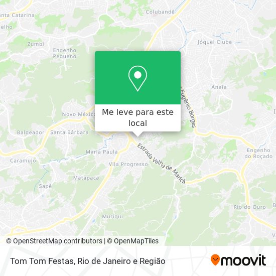 Tom Tom Festas mapa