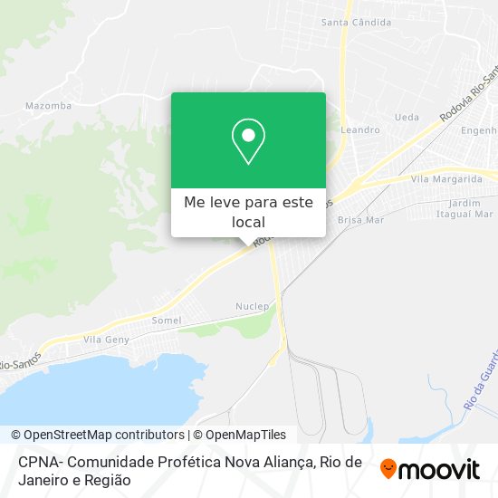 CPNA- Comunidade Profética Nova Aliança mapa