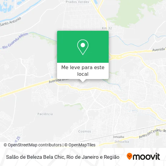 Salão de Beleza Bela Chic mapa