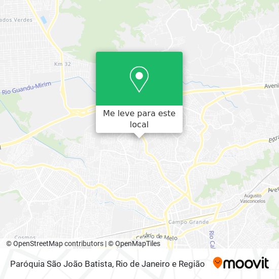 Paróquia São João Batista mapa