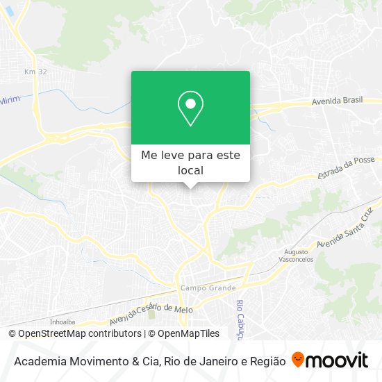 Academia Movimento & Cia mapa
