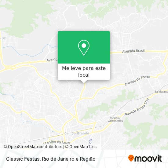 Classic Festas mapa