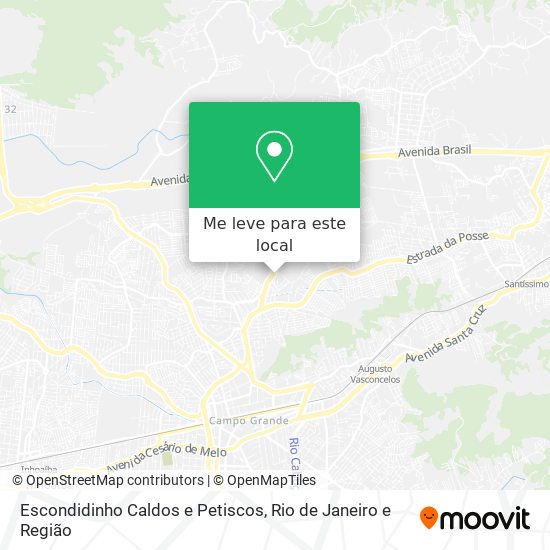 Escondidinho Caldos e Petiscos mapa