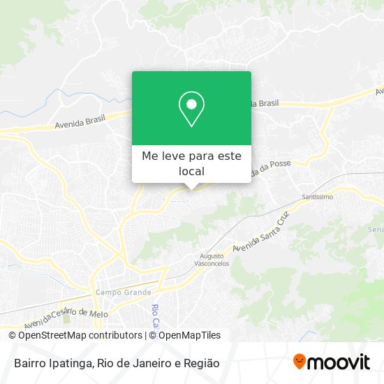 Bairro Ipatinga mapa