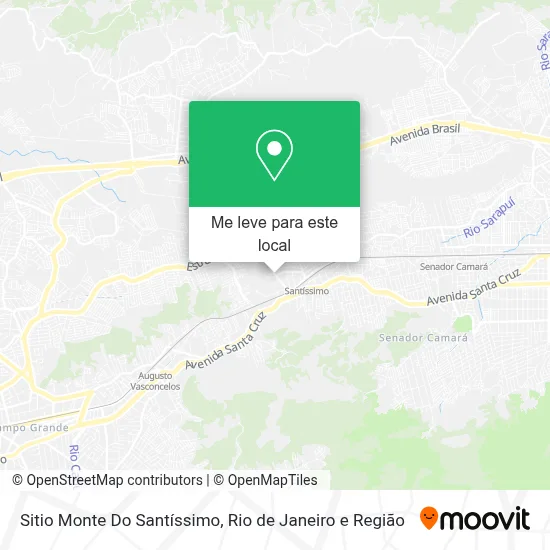 Sitio Monte Do Santíssimo mapa