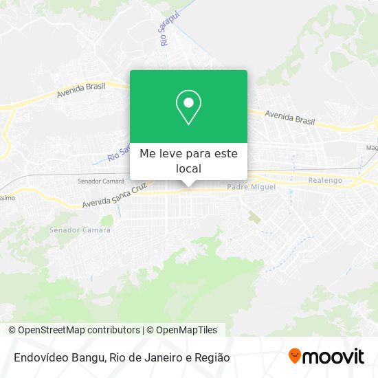 Endovídeo Bangu mapa