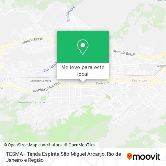 TESMA - Tenda Espírita São Miguel Arcanjo mapa
