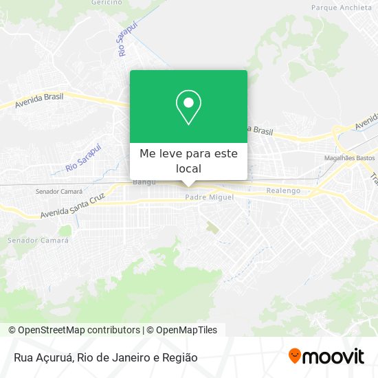 Rua Açuruá mapa