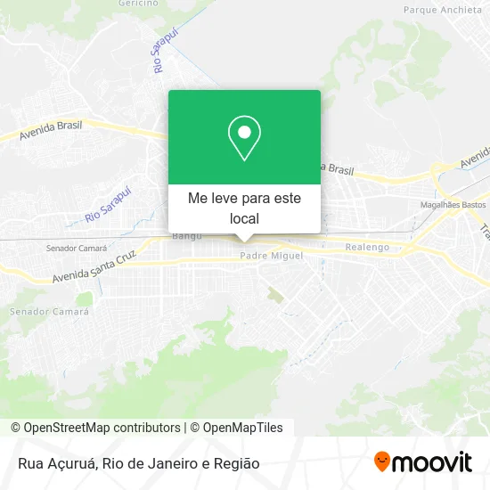 Rua Açuruá mapa