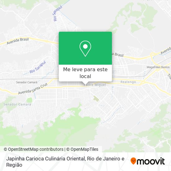 Japinha Carioca Culinária Oriental mapa